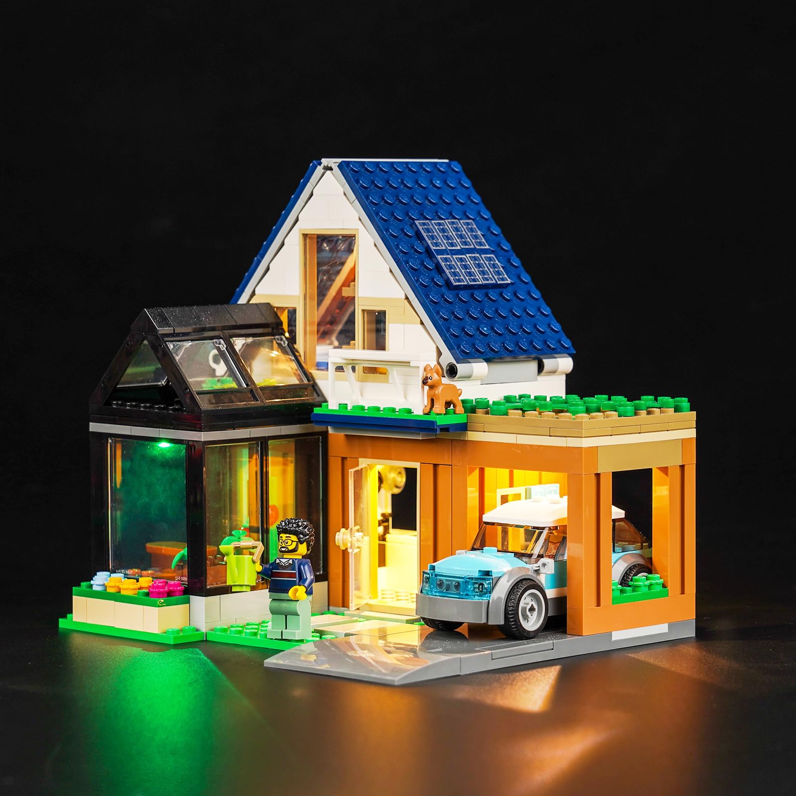 Light Kit for Lego Family House and Electric Car 60398, Lighting Set for Lego 60398 City Family House and Electric Car Set - Not Include Models, Just Light Kit — image 1