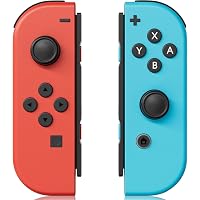 Amazon.com: Nintendo Joy-Con (L/R) - Neon Red/Neon Blue : Video Games