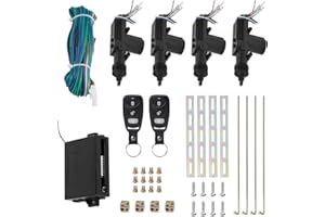 ZERONE Remote Lock Kit, Universal Car Remote Control 4 Door Power Central Lock System Auto Locking Security Keyless Entry Kit for 2 3 4 car Truck Doors