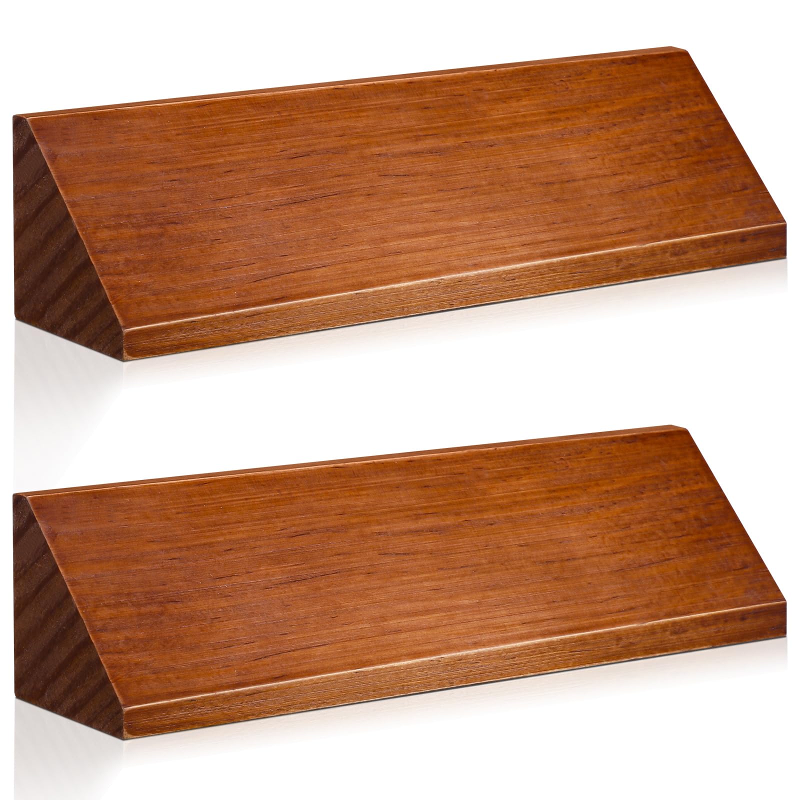 Photo 1 of Eersida 2 Pcs Blank Business Wood Name Plate for Desk Name Plate Walnut DIY Personalized Wooden Name Plaque for Desk Nameplate for Office Classroom Gift 8 x 2 x 2 Inch