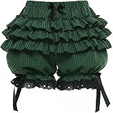 Vibsion Womens Lolita Bloomers Plush Ruffles Pumpkin Pants Bottom Shorts
