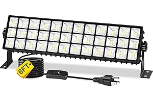 YQNLIFA 100W LED Shop Lights, 14000LM 6000K Plug in Garage Light with 6FT Power Cord, IP66 Waterproof Work Light for Garage, Outdoor, Workshop, Yard, Warehouses, Carport, Indoor