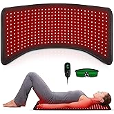 Red Light Therapy, Infrared Light Therapy 31.6" * 11.8" Large Wrap Pad 360LEDs for Body Back Waist Knee Joint Pain Relief, Muscle Repair, Decrease Inflammation, Ideal Gift