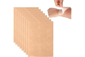 Lyreh 8pcs Tattoo Concealer Patch, 4.92x3.15in Non-Woven Fabrics Waterproof Sweat-Proof Invisible Ultra-Thin Skin Colored Cov