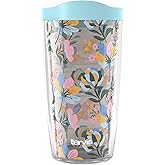 Tervis Floral Chintz - Meadow Made in USA Double Walled Insulated Tumbler Travel Cup Keeps Drinks Cold & Hot, 16oz, Classic