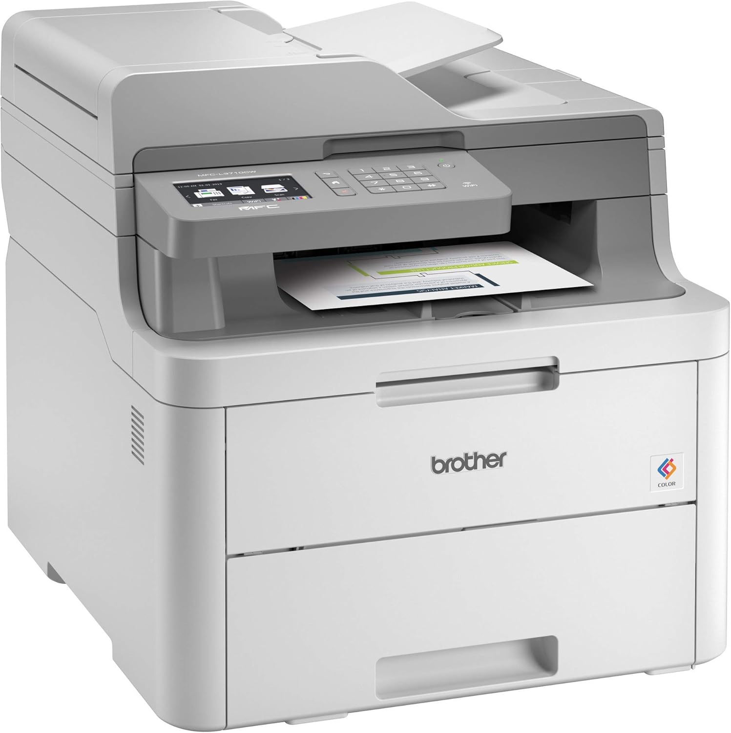 Brother MFC-L3710CW Compact Digital Color All-in-One Printer Providing Laser Printer Quality Results with Wireless,  Dash Replenishment Ready: Electronics