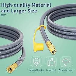 Upgraded 48 Feet 1/2 Inch Natural Gas Hose propane