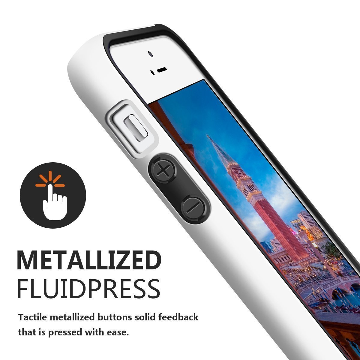 iPhone 5S Case, LoHi Apple iPhone SE Case [Dual Protection] Anti-Scratch Shockproof Bumper Case for iPhone SE 5S 5 - Black