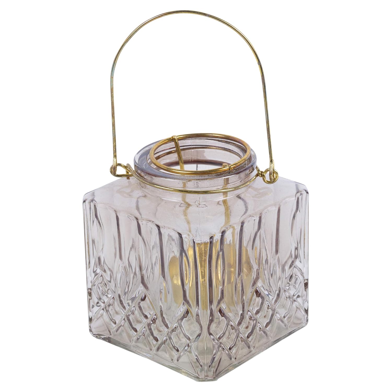 3 portavelas de Cristal Cuadrado URBNLIVING 3 Colores Velas y candelabros Candelabros y portavelas