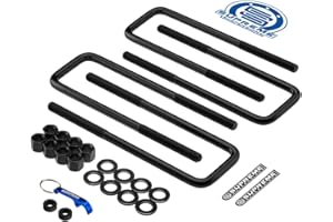 Supreme Suspensions - Heavy Duty U-Bolts for 1999-2007 Chevy Silverado 1500 | 12" Long x 2.5" Wide x 9/16" Threads u-Bolts for Lifted Applications - Can Cooler Included with Purchase