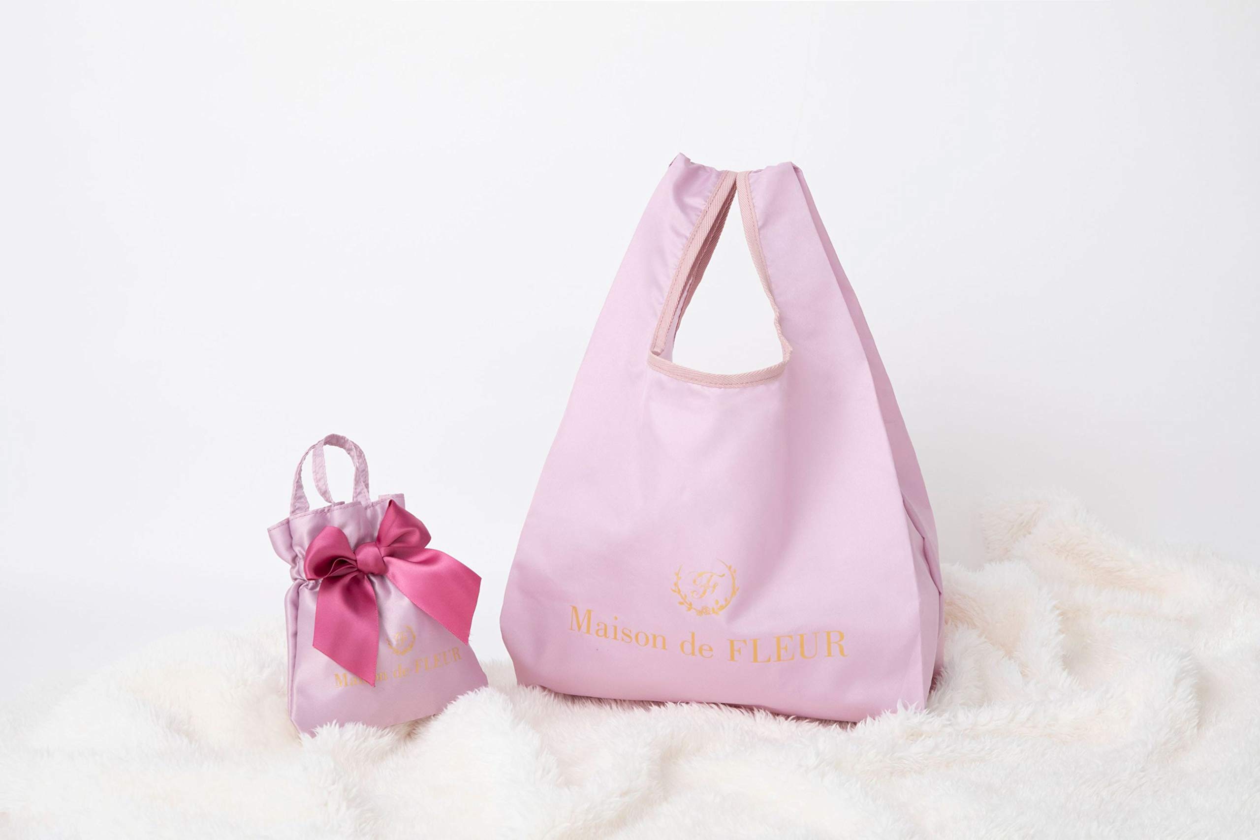 Maison de FLEUR MY ECOBAG BOOK/ムック本付録 リボントートデザインのミニミニサイズバッグ&エコバッグ