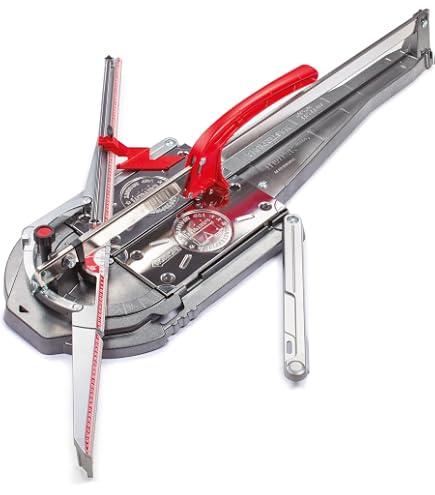 Montolit Masterpiuma 63P5 Power 5 Tile Cutter – 24.5″ Manual Cutter For Porcelain, Glass & Ceramic Tiles – Ergonomic, Reinforced Frame, Made In Italy