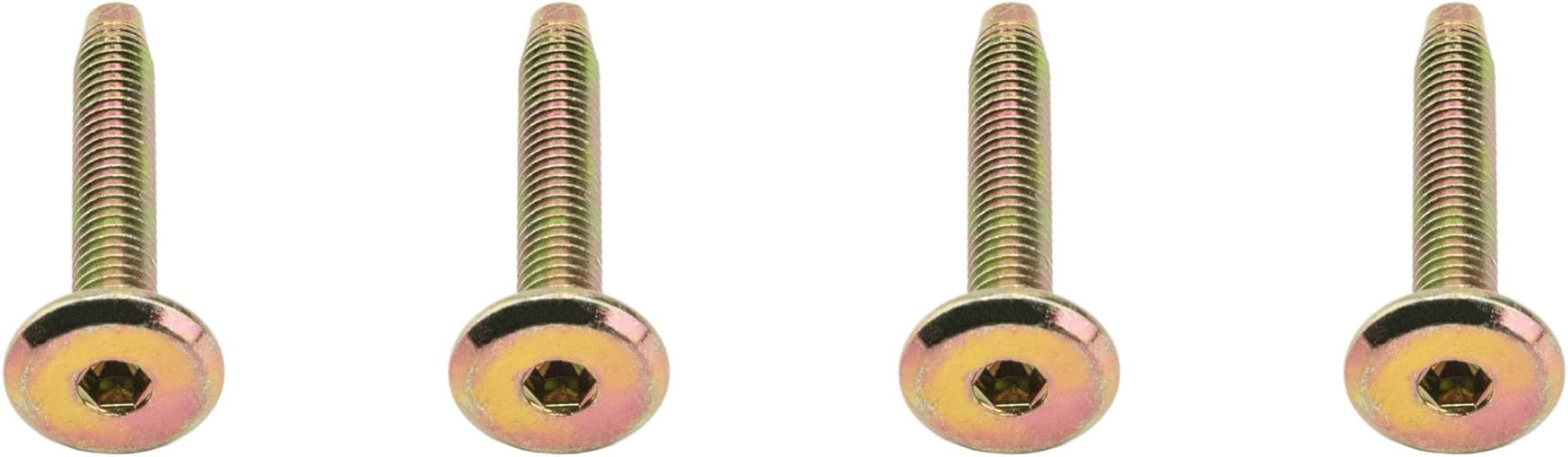 M6 6mm 25mm Long Furniture Connecting Bolts – Hex Allen Key Flathead for Beds, Cots and Furniture Assembly