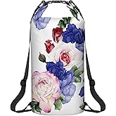Goosehill Waterproof Dry Bag 5L 10L 20L, Floral Pattern with Durable Plato 500D PVC Material, Floating Roll Top Waterproof Ba