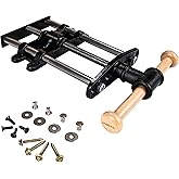 O'SKOOL 9 Inch Quick Release Workbench Front Vise | Heavy Duty Cast Iron Bench Vise with Beechwood Handle, For Woodworking,WBA002