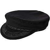 Aegean Authentic Greek Fisherman's Cap - Wool - Black - 7 3/8 - (23 1/4 Inches - 59 cm)