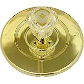 Simpatico 31661P Moen Shower Chateau Series Trim Kit With Brass Escutcheon Screws Tube And Handle, Polished Brass Pvd, Pack o