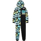 Get Trend One Piece Pajamas for Boys, Teens Fleece Loungewear Soft Jumpsuit Sleepwear Cozy Nightwear Gifts for Boys