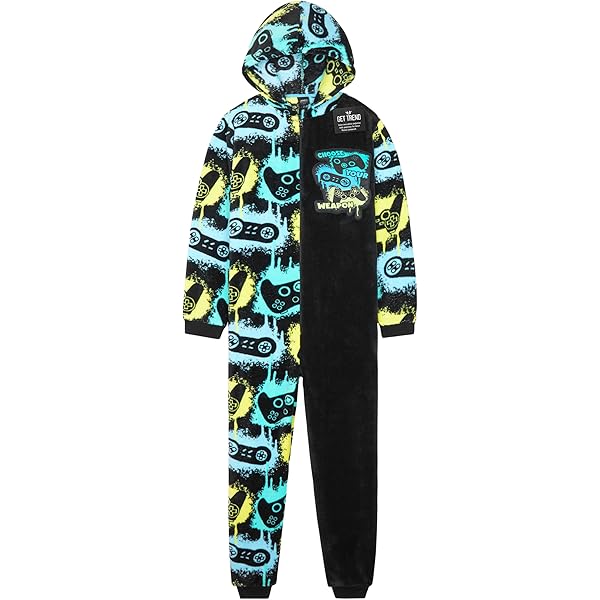 PlayStation onesie jongens pyjama in één camo game kinderen