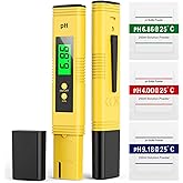 2025 All-New pH Meter for Water - High Accuracy Digital pH Tester (0.01 Precision) with UL Certification and 3 pH Calibration