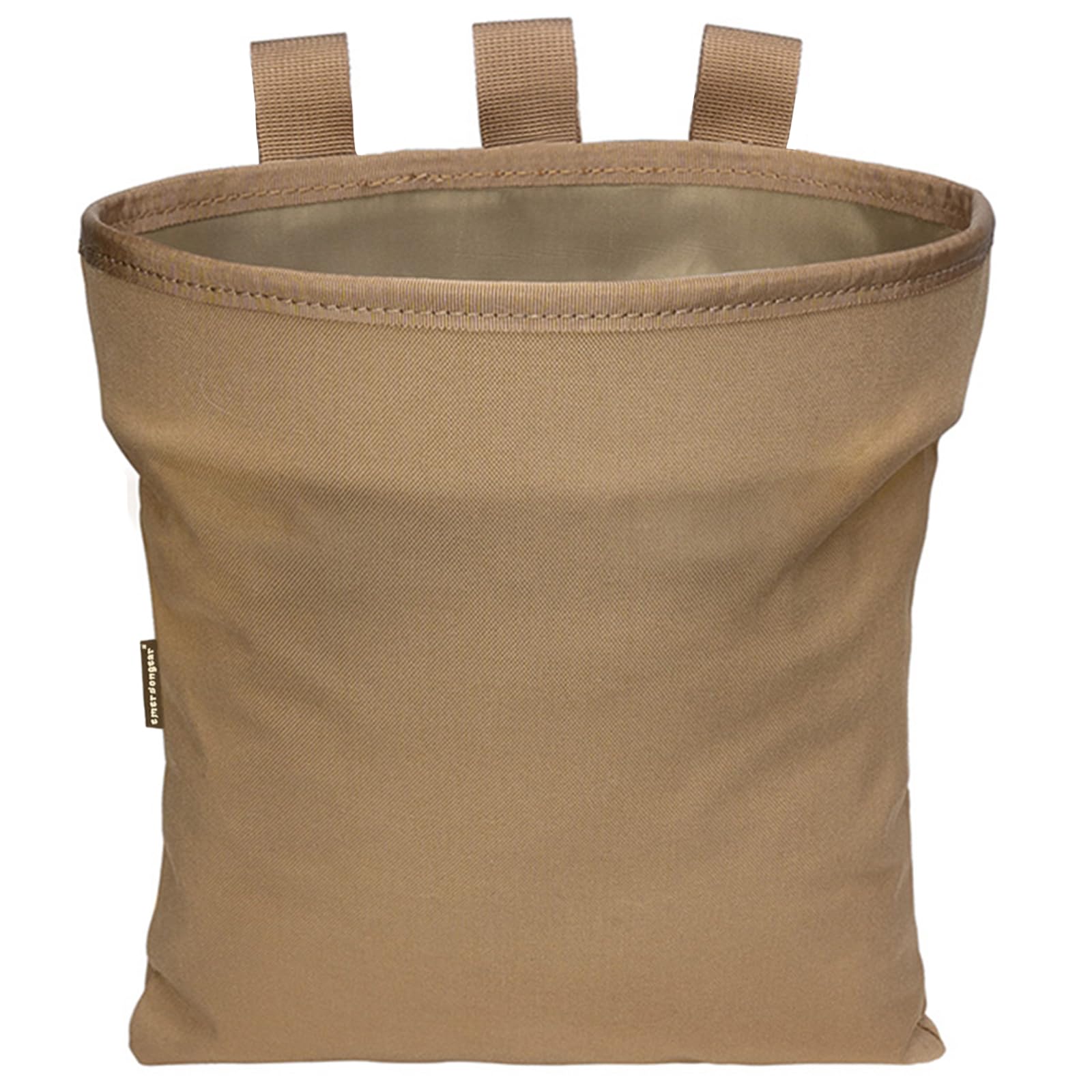 Tactical Molle Dump Collapsible Pouch Drawstring Magazine Dump Pouch Elite 500D Nylon Bag Camping Climbing Hiking Bag(Coyoto Brown) — image 1