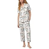 BedHead - S/S Poplin Capri PJ Set - Carousel - Medium