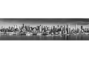 BANNERSNSTANDS NYC New York City Panoramic Aquarium Background Various Sizes (18" H x 36" W)