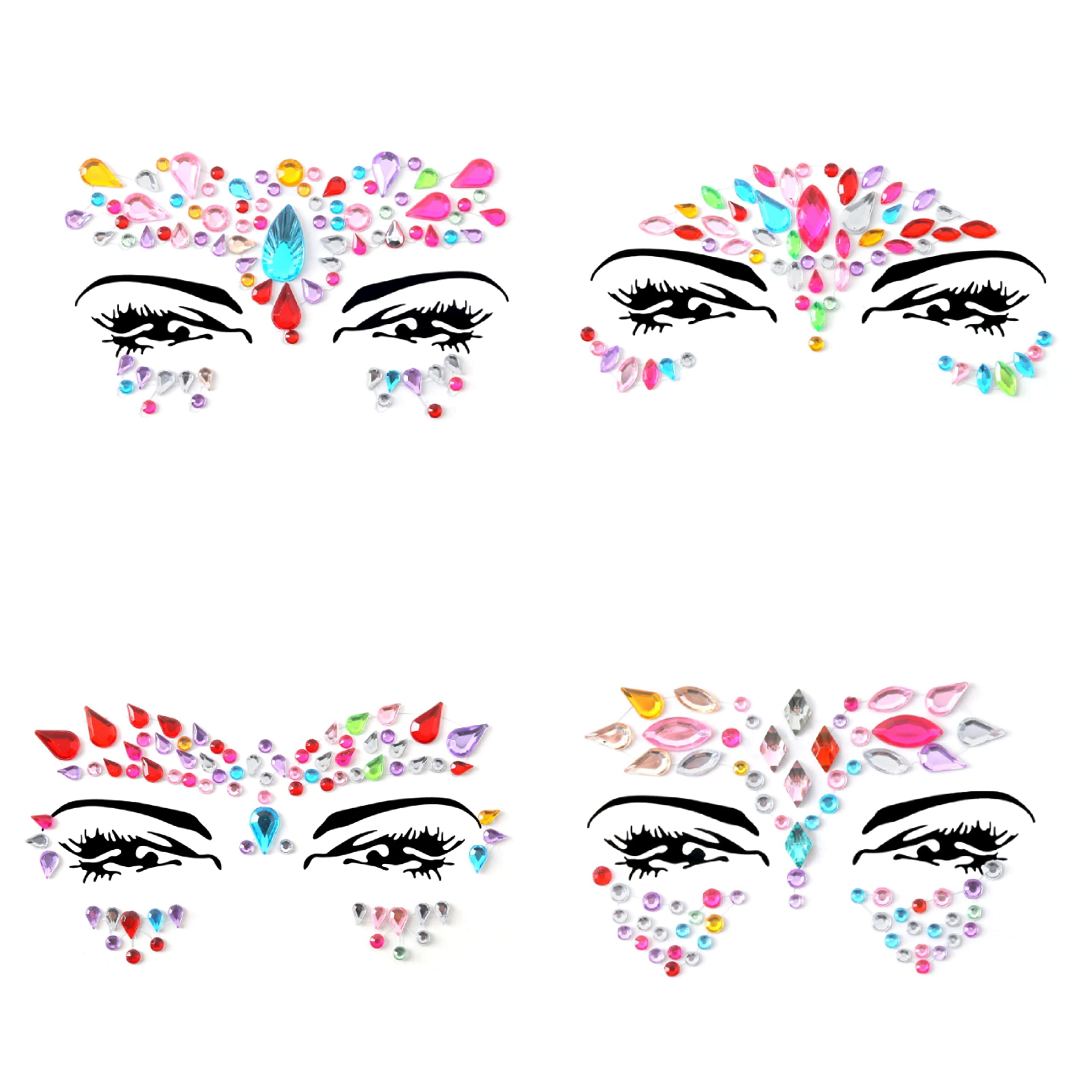 FACEGEM LONDON - 4 & 6 Pcs (4 PCS Magnificent Multi Colour)