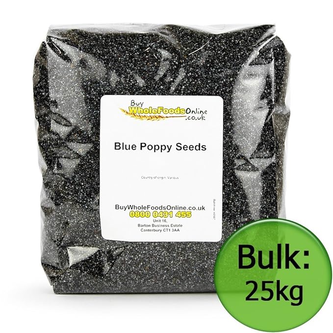 Poppy Seeds Blue 25kg Bulk Amazon.co.uk Grocery