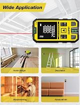 Olufey OLUFEY 120M Laser Distance Meter IP54 with LCD Backlit Bubble Levels view 7
