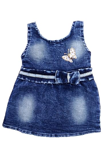 baby girl denim frock