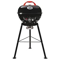  Outdoorchef City 420 Kugelgrill 1-flammig XXL schwarz Balkon Garten Camping ✔ Deckel ✔ rund ✔ stehend grillen ✔ Grillen mit Gas 