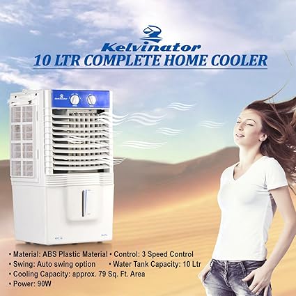 Kelvinator Kpc-10 10-Litre Personal Air Cooler (White)