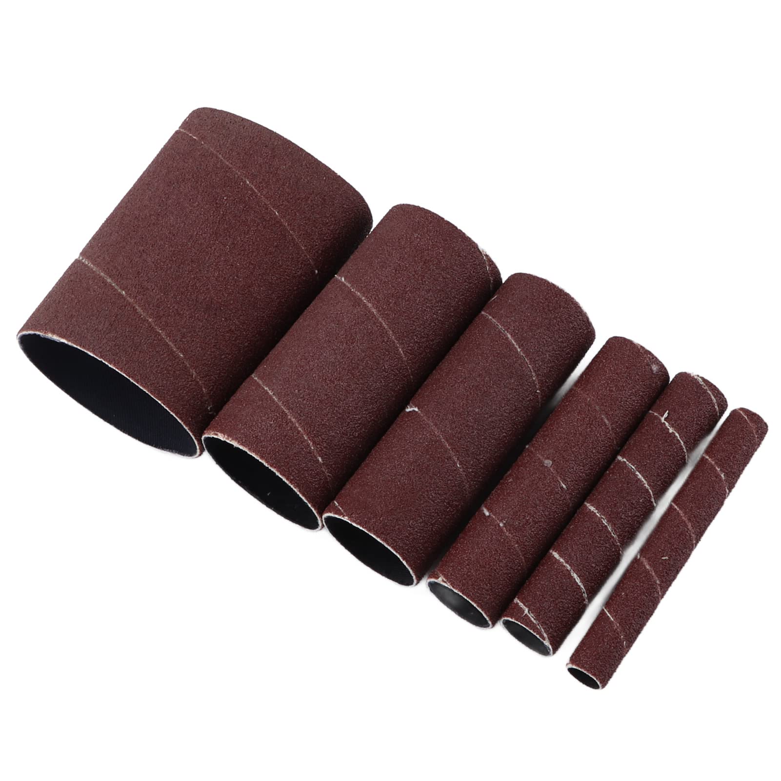 6Pcs Spindle Sander Sleeves, 120 Grit Sanding Sleeves for Oscillating Sander Metal Rust Removing