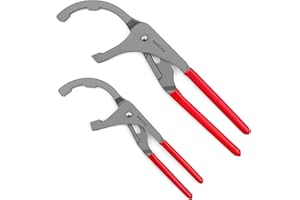 Oil Filter Wrench Set, 9" & 12" Adjustable Oil Filter Pliers, Heavy-Duty Oil Filter Removal Tools for Cars, Trucks, Motorcycl
