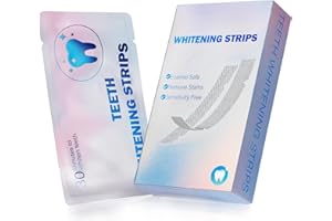 SUNDPIK Teeth Whitening Strips 6 Strips - Non-Slip Dry Strip Technology - Vegan - Safe for Enamel - Suitable for Smoke, Food, Wine, Coffee, and More