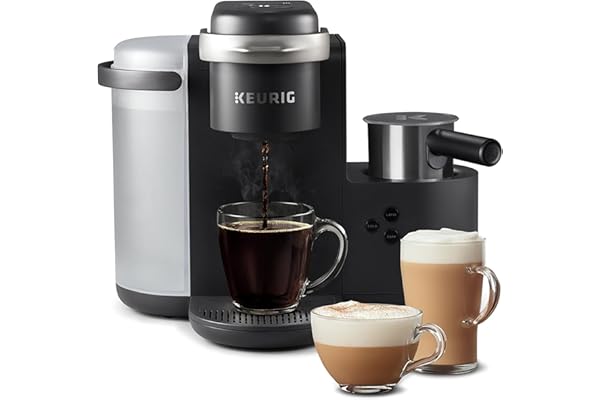 Keurig K-Cafe Single Serve K-Cup Coffee, Latte and Cappuccino Maker, Dark Charcoal