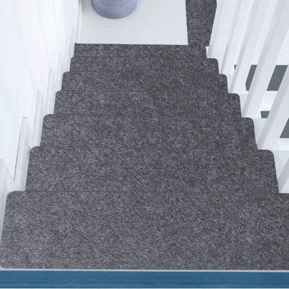 chlius 15PCS Stair Tread Carpet Nonslip Self Adhesive Stair Pads Mat