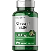 Horbaach Blessed Thistle Capsules | 150 Count | Max Potency | Non-GMO, Gluten Free Herb Supplement