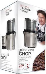 Wahl James Martin Grind and Chop Electric Grinder 200W 70g Brushed Steel view 7