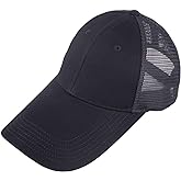 Sportmusies Extra Long Brim Mesh Back Baseball Caps for Men Women Adjustable Breathable Visor Mesh Hat