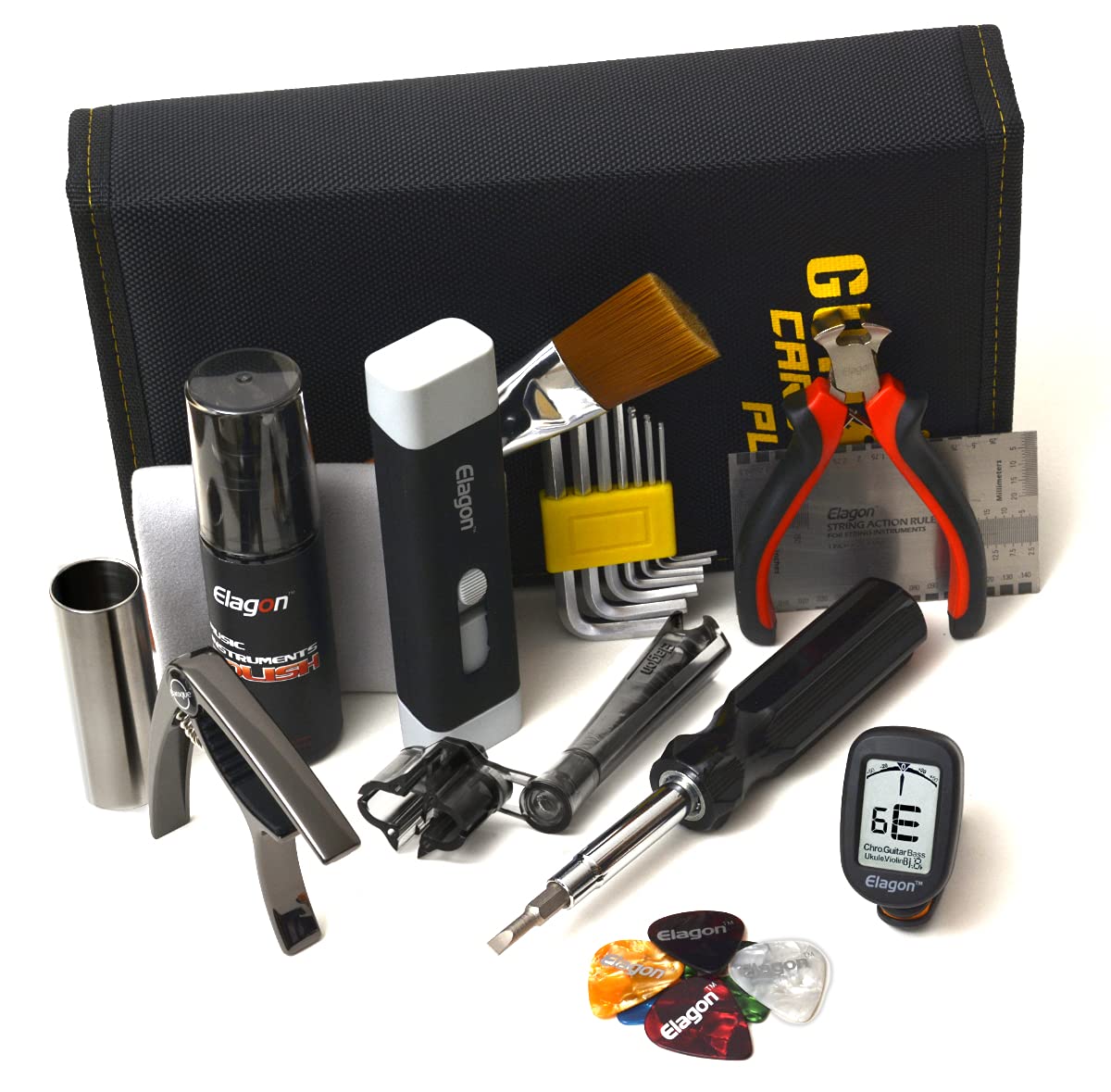 Guitar Care Guitar Cleaning Guitar Maintenance Kit All Tools to Keep Your Guitar Clean & Properly Set up Plus Cool Accessories for All Guitars and Guitarists of All Levels Elagon uk