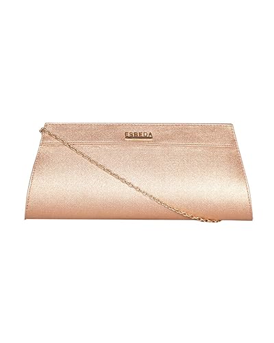 ESBEDA Rose Gold Color Medium Size Designer Party Clutch For Women