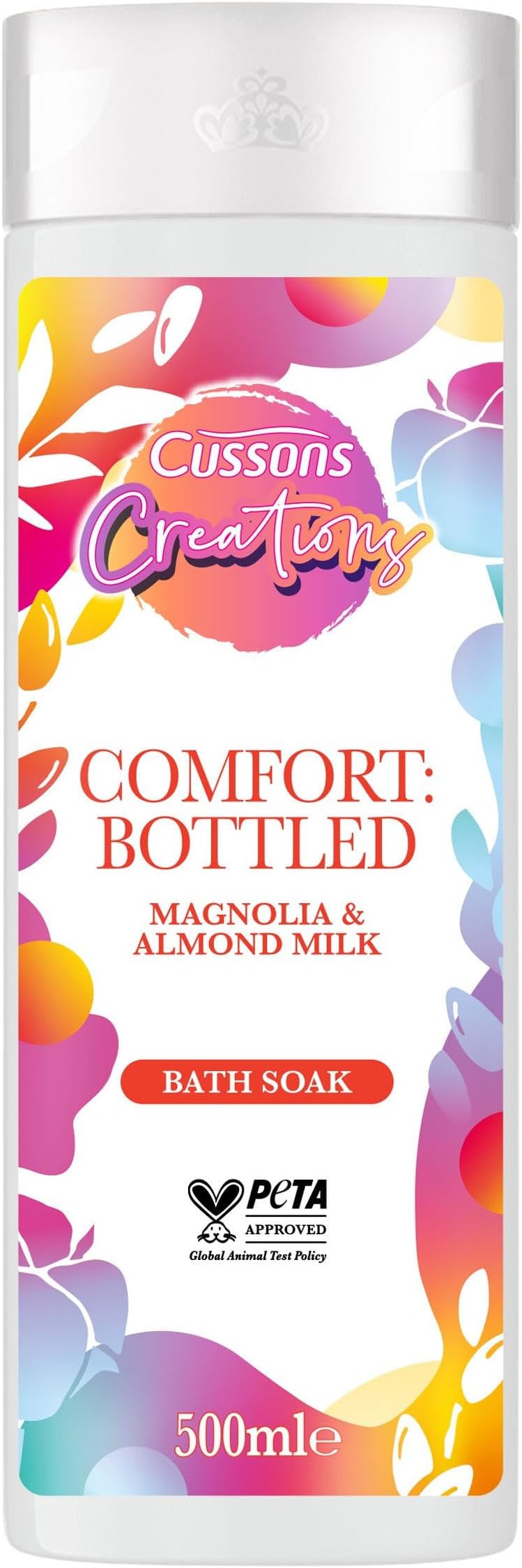 Cussons Comfort Magnolia Almond Milk Bath Soak 500ml Relaxing Cleansing