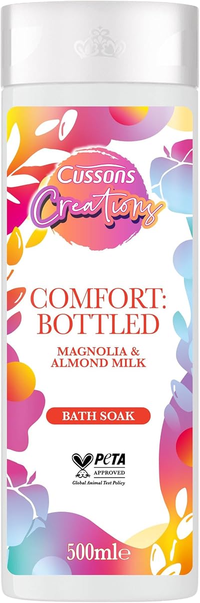Cussons Comfort Magnolia Almond Milk Bath Soak 500ml Relaxing Cleansing