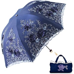 ShaqMars lace parasol umbrella Folding Anti-uv Sunshade Vintage Embroidered Sun Protection