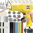 220W Plastic Welder,2 in 1 Plastic Welding Kit 1000PCS Hot Staples Plastic Repair Kit With 100PCS Plastic Welding Rods Car Bumper Repair Kit for Most Plastic Repair