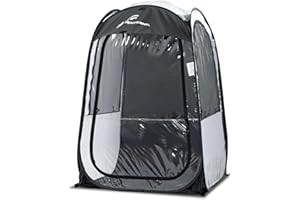 Sportneer Pop Up Sports Tent with 3-Side Clear TPU, All-Weather Warm Shelter for Outdoor Games, Instant Setup, Portable Bubble Pod, L/XL Sizes for Spectators, Parents & Kids