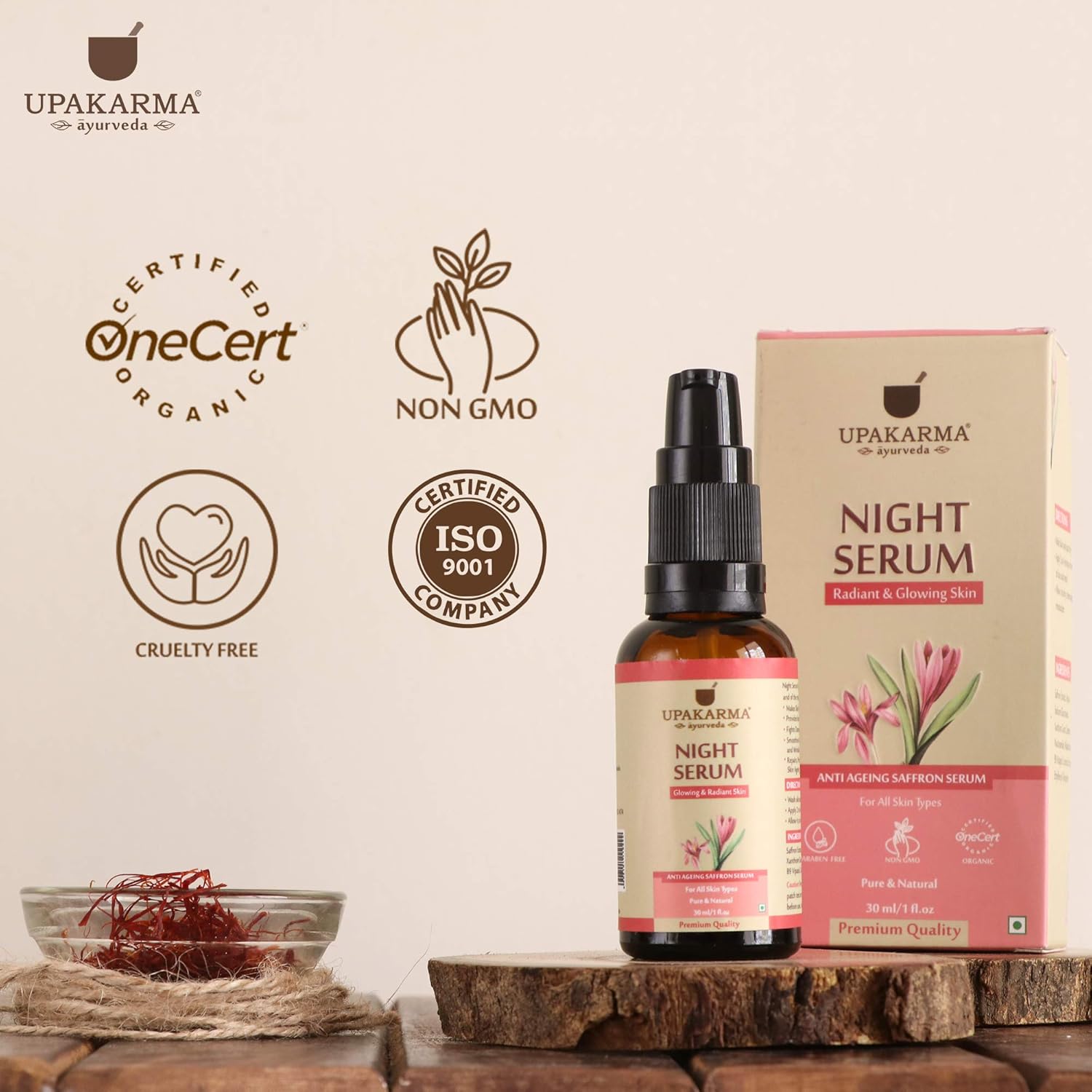 saffron night serum