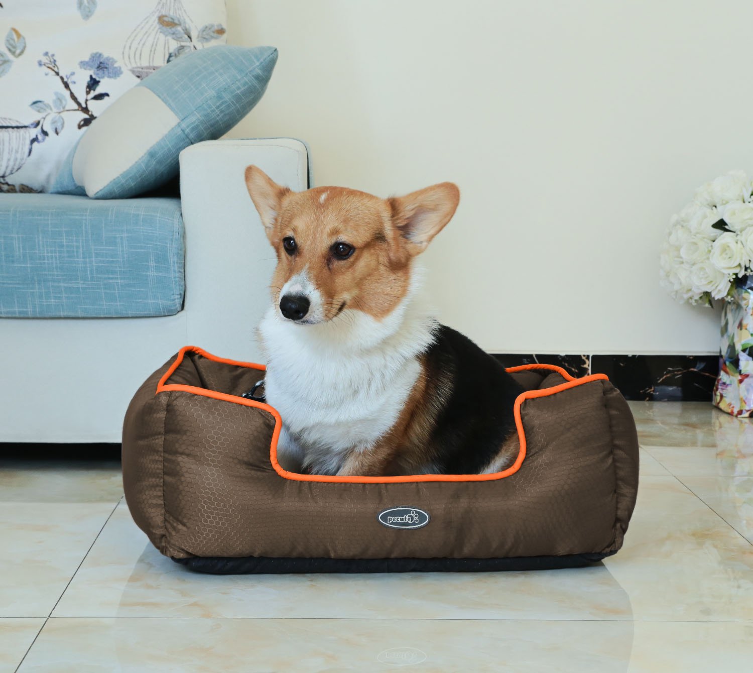 Pecute ペットベッド 犬ベッド 猫ベッド 小中型猫犬クッション ぐっすり寝れる 四季通用 室内用 滑り止め 取り外し可 カバー洗濯可 M ブラウン Viralix Pecute ペットベッド 犬ベッド 猫ベッド 小中型猫犬クッション ぐっすり寝れる 四季通用 室内用 滑り止め 取り外し可 カバー洗濯可 M ブラウン Viralix